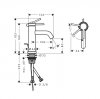 Hansgrohe Tecturis S Jednouchwytowe baterie umywalkowe Brąz Szczotkowany 73302140